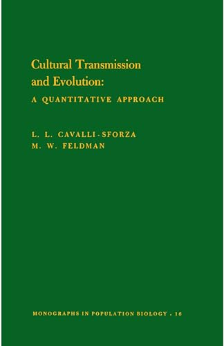 Beispielbild fr Cultural Transmission and Evolution: A Quantitative Approach. (Mpb-16) (Monographs In Population Biology) zum Verkauf von Ammareal