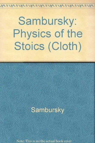Imagen de archivo de Physics of the Stoics (Princeton Legacy Library) a la venta por Labyrinth Books
