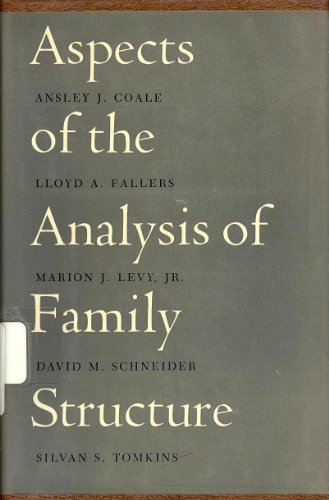 Stock image for Aspects of the Analysis of Family Structure for sale by ThriftBooks-Atlanta