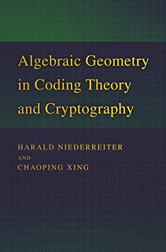 Imagen de archivo de Algebraic Geometry in Coding Theory and Cryptography a la venta por PBShop.store US