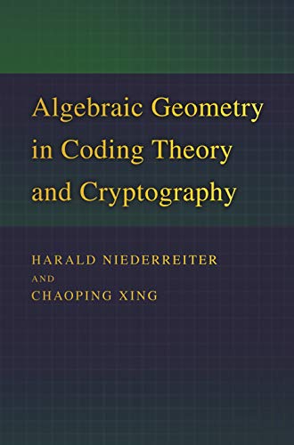 Imagen de archivo de Algebraic Geometry in Coding Theory and Cryptography a la venta por Labyrinth Books