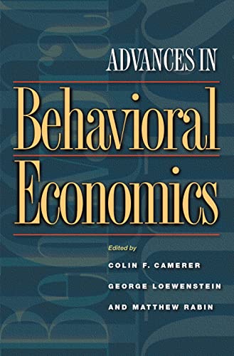 9780691116815: Advances in Behavioral Economics