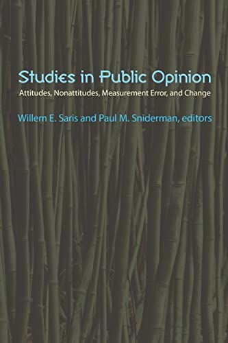 9780691119038: Studies in Public Opinion: Attitudes, Nonattitudes, Measurement Error, and Change
