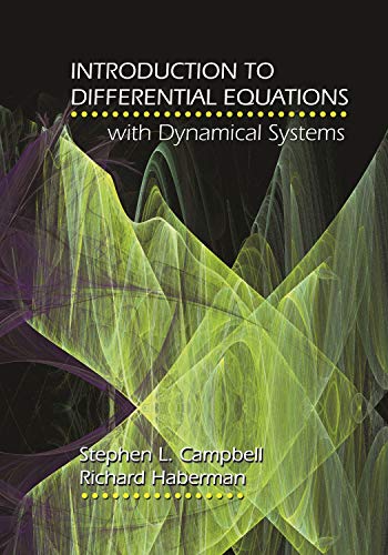 Imagen de archivo de Introduction to Differential Equations with Dynamical Systems a la venta por BooksRun