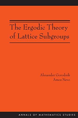 Imagen de archivo de The Ergodic Theory of Lattice Subgroups a la venta por Blackwell's