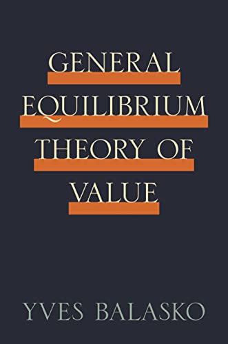 Stock image for General Equilibrium Theory of Value for sale by Blackwell's