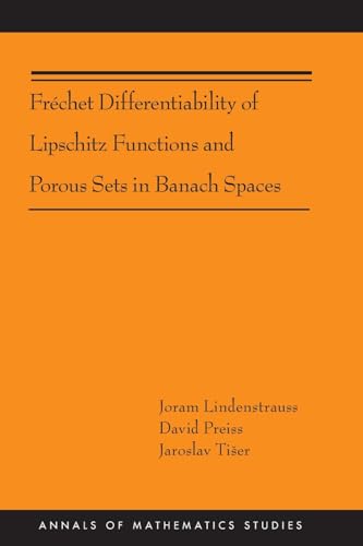 9780691153568: Frchet Differentiability of Lipschitz Functions and Porous Sets in Banach Spaces (AM-179) (Annals of Mathematics Studies, 179)