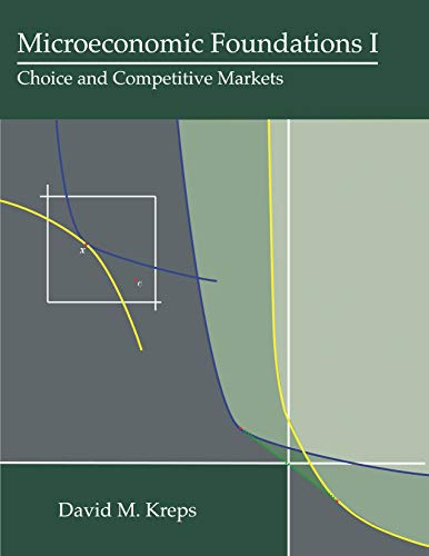 9780691155838: Microeconomic Foundations I: Choice and Competitive Markets
