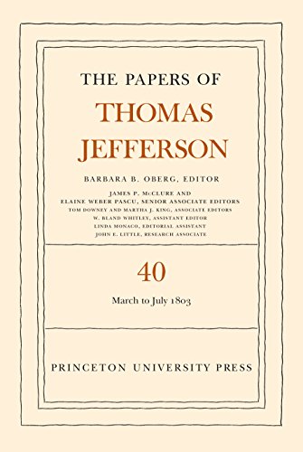 9780691160375: The Papers of Thomas Jefferson: 4 March to 10 July 1803 (40)