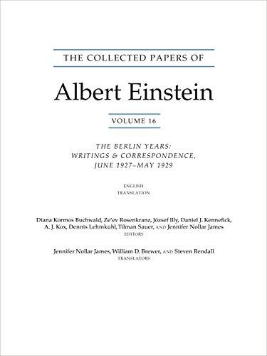 Beispielbild fr The Collected Papers of Albert Einstein, Volume 16 (Translation Supplement) zum Verkauf von Blackwell's