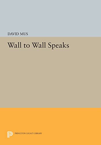 Imagen de archivo de Wall to Wall Speaks a la venta por Blackwell's