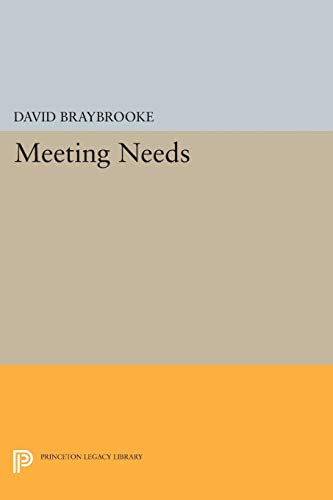 9780691609584: Meeting Needs: 18 (Princeton Legacy Library, 500)