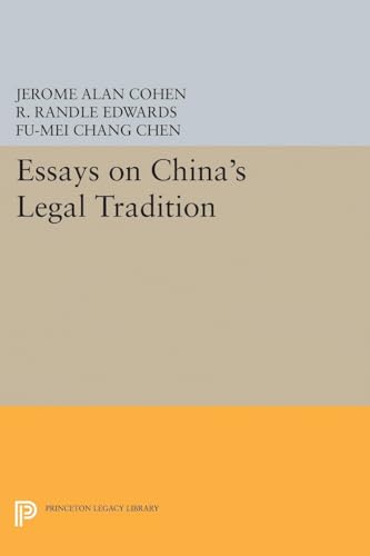 Beispielbild fr Essays on China's Legal Tradition zum Verkauf von Blackwell's