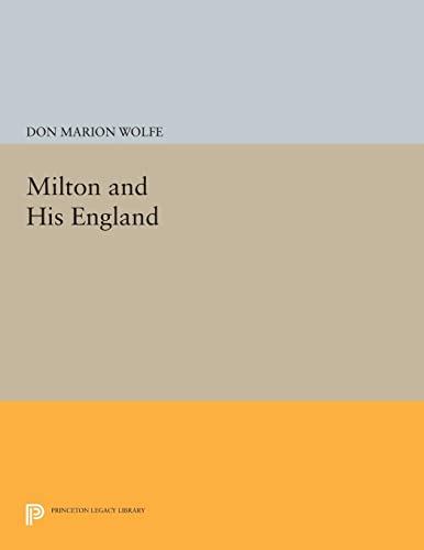 Beispielbild fr Milton and His England zum Verkauf von Blackwell's