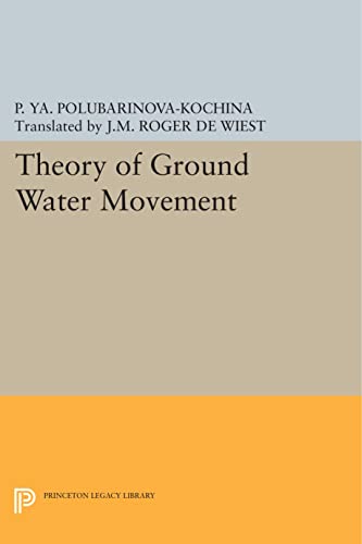 9780691625386: Theory Of Ground Water Movement: 1968 (Princeton Legacy Library, 1968)