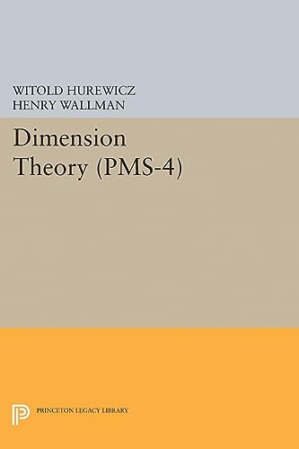 Imagen de archivo de Dimension Theory (PMS-4), Volume 4 a la venta por Blackwell's