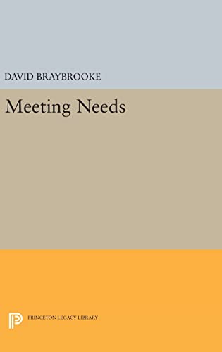 9780691637846: Meeting Needs: 18 (Princeton Legacy Library, 500)