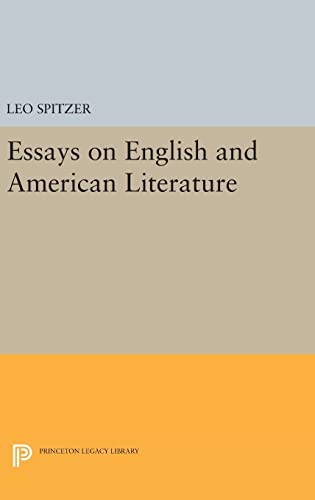 9780691649399: Essays on English and American Literature: 2189 (Princeton Legacy Library, 2189)