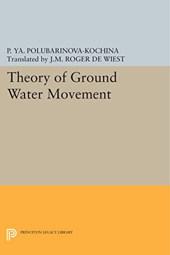 Beispielbild fr Theory of Ground Water Movement (Princeton Legacy Library, 1968) zum Verkauf von Lucky's Textbooks