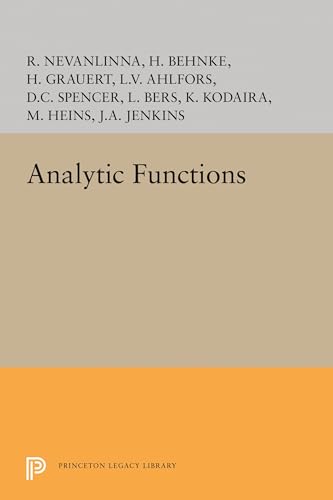 Beispielbild fr Analytic Functions (Princeton Mathematical Series) zum Verkauf von Zubal-Books, Since 1961