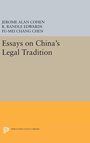 Stock image for Essays on China's Legal Tradition (Studies in East Asian Law, 10) for sale by HPB-Red