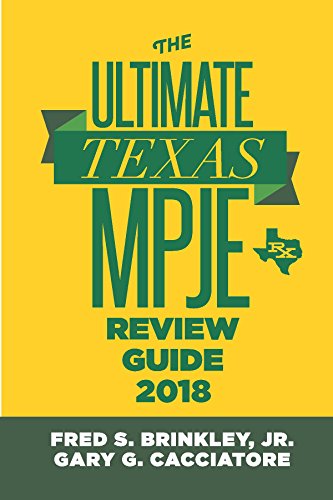 Stock image for The Ultimate Texas MPJE Review Guide 2018 for sale by ThriftBooks-Atlanta