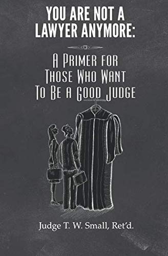 Beispielbild fr You Are Not A Lawyer Anymore: A Primer For Those Who Want To Be A Good Judge zum Verkauf von SecondSale