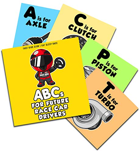 Imagen de archivo de ABC's For Future Race Car Drivers Alphabet Book (Baby Book, Children's Book, Toddler Book) a la venta por Ergodebooks