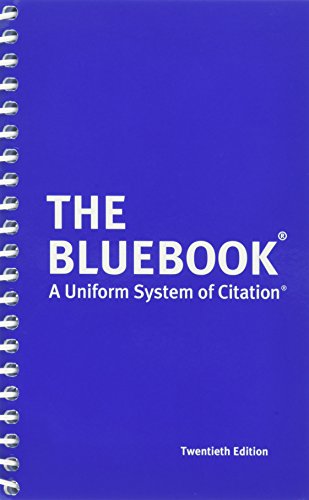 Stock image for The Bluebook: A Uniform System of Citation, 20th Edition for sale by Your Online Bookstore