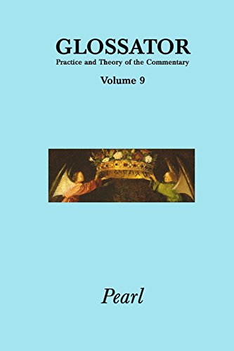 Beispielbild fr Glossator 9: Pearl (Glossator: Practice and Theory of the Commentary) zum Verkauf von Lucky's Textbooks