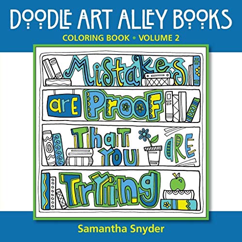 9780692459928 Mistakes Are Proof That You Trying Coloring Book Doodle Art Alley
