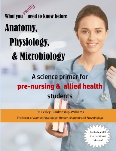 Imagen de archivo de What you really need to know before Anatomy, Physiology & Microbiology: A science primer for pre-nursing and other allied health students a la venta por BooksRun