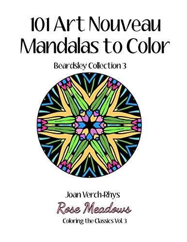 Stock image for 101 Art Nouveau Mandalas to Color: Beardsley Collection 3 (Coloring the Classics) for sale by Lucky's Textbooks