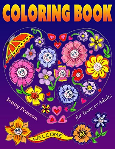 

Coloring Book for Teens or Adults: Stress Relief Relaxation (Marker Friendly)