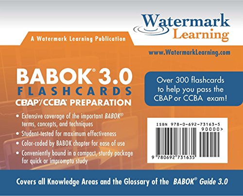 Beispielbild fr BABOK 3.0 Flashcards zum Verkauf von Revaluation Books