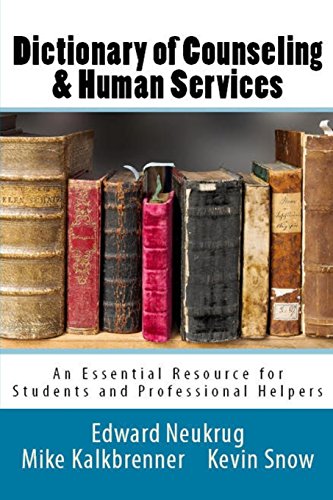 Stock image for Dictionary of Counseling and Human Services for sale by Smith Family Bookstore Downtown