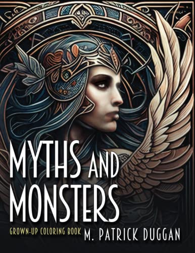 Beispielbild fr Myths and Monsters Grown-up Coloring Book, Volume 1 zum Verkauf von WorldofBooks