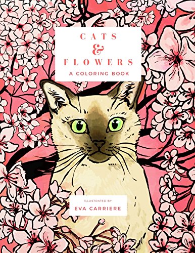 Stock image for Cats & Flowers: A Coloring Book for sale by GF Books, Inc.