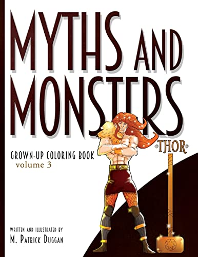 Stock image for Myths and Monsters Grown-up Coloring Book, Volume 3 for sale by Lucky's Textbooks