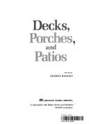 Stock image for Decks, porches, and patios, for sale by HPB-Diamond