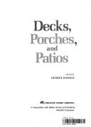 Stock image for Decks, porches, and patios, for sale by HPB Inc.