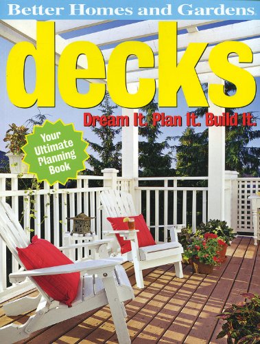 Imagen de archivo de Decks: Dream It. Plan It. Build It. (Better Homes and Gardens) a la venta por BookHolders