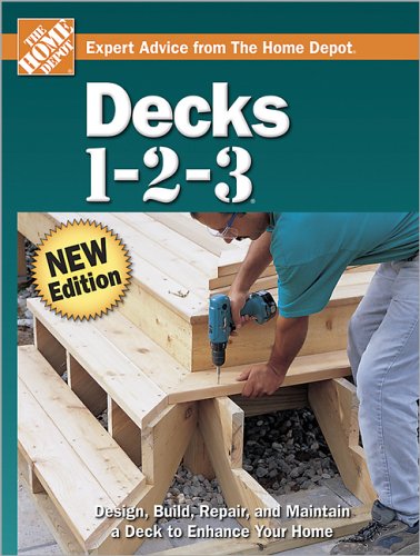 Beispielbild fr Decks 1-2-3 (The Home Depot) zum Verkauf von Books of the Smoky Mountains