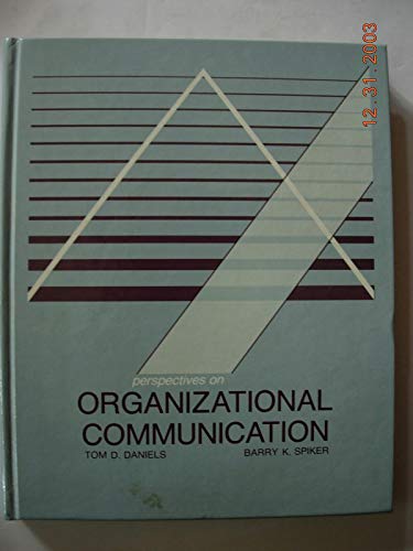 Beispielbild fr Perspectives on Organizational Communication zum Verkauf von Better World Books