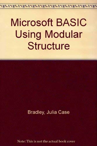 Imagen de archivo de Microsoft BASIC Using Modular Structure a la venta por Wonder Book