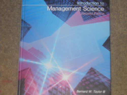 Stock image for Introduction to management science for sale by Irish Booksellers