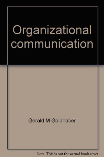 Beispielbild fr Organizational Communication zum Verkauf von Better World Books