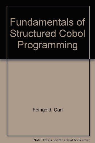 Fundamentals of Structured COBOL Programming (9780697009692) by Feingold, Carl