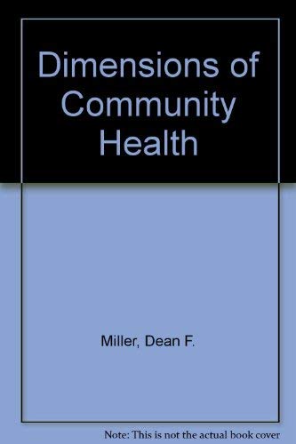 Beispielbild fr Dimensions Of Community Health zum Verkauf von Library House Internet Sales