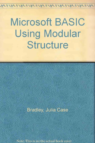 Imagen de archivo de Microsoft BASIC Using Modular Structure a la venta por SecondSale